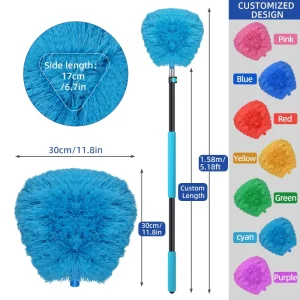 Detachable Telescopic 3.6m Adjustable Portable Household Appliances Cleaning Dust Brush Ceiling Fan Cleaner Duster