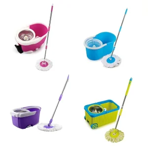 Detachable Washing Spinner Household Spin Magic Floor Mops 360 Rotating Cleaning Mop with Bucket