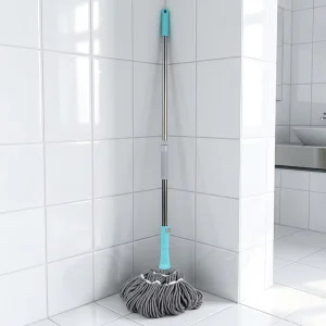 Direct Factory Sale 128cm Telescopic Handle Dry Wet Use Microfiber Floor Cleaner Self Wringing Mop for Cleaning