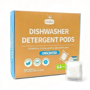 Direct Factory’s Triple Action Clean Automatic Dishwasher Detergent Packs with Bio Enzyme Power Free Clear Fights 48 hour Stuck