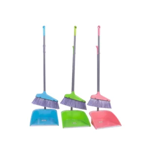 Direct Manufacture Modern Household Cleaning Set Economical Long Handle Dustpan and PET Broom for Easy Cleaning
