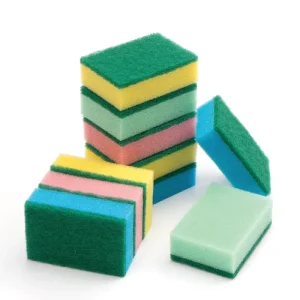 Dish Pan Pot Washing Scrub Sponge Kitchen Thick Scrubber Pad Cleaning Scouring Sponge Pads Scourer Sponges