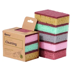 Dish Sponges Kitchen Sink Scrub Melamine Resin Rectangle Shape 3cm Thickness 250% Water Absorption Pack