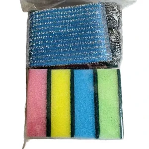 Dish Sponges for Kitchen Sink Scrubbing Household Use Washing Dishes & Cleaning Essential Scouring Pads