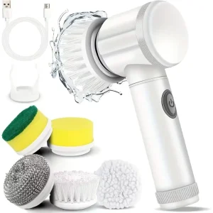 Dishwashing Brush Electric Cleaning Brush Electric Bathtub Brush Bathtub Brush 5 in 1 Brush