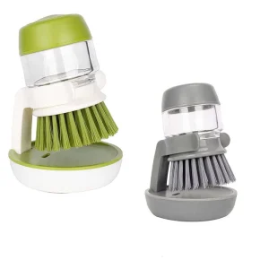 Dishwashing Pot Brush Multifunctional Kitchen Cleaning Brush with Soap Dispenser Kitchen Tool