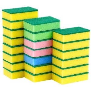 Dishwashing Sponge Scouring Pad Double Side Kitchen Cleaning Brush Sponge Block Household Dishwashing Sponge