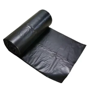 Disposable 30 Gallon Plastic Roll Trash Bag Heavy Duty Black Refuse Sacks Strong Thick PE Liners Bin Garbage Bag 1 Ton MOQ