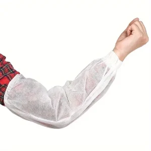 Disposable Arm Sleeve With Elastic Cuff Medical Consumables Sleeve Blue Non Woven PP Arm Sleeve