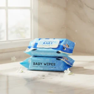 Disposable Baby Wet Wipes 80 Sheets Skin Friendly Non Woven Cloth