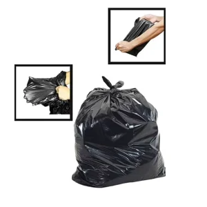 Disposable Black Color Thick Convenient Cleaning Waste Flat Top Rubbish Bag Garbage Bags Refuse Sack Bin Liners on Roll