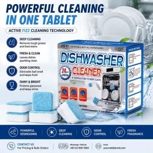 Disposable Dishwasher Block Dishwashing Cleaner Solid Detergent Kitchen Dishwashing Cleaning Block 15g 24pcs box