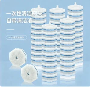 Disposable Eco Friendly Wall Mounted Bathroom Kit Handheld ABS Handle with Mass Produced Sponges & Scouring Pads Toilet Cleaning