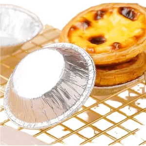 Disposable Eco friendly Aluminum Foil Egg Tart Baking Molds & Oven Muffin Molding Tools for Cake Bakeware