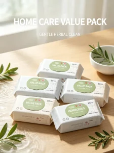 Disposable Extra Soft Household Cleaning Wipes 80pcs Non-Woven Material 20cmX15cm for Adults