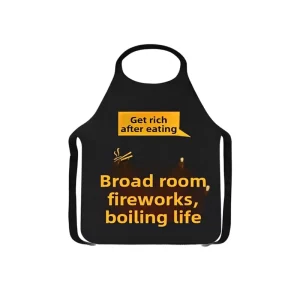 Disposable Food Grade Non Woven Apron Hot Pot Lobster Barbecue Guest Adult Catering Printed Logo Model 008 Independent