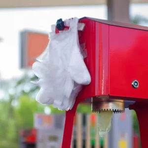 Disposable Gloves with Hanging Hole Catering Shop Special PE Film Gloves with Hanging Hole