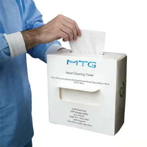 Disposable Hand Cleaning Wipes 100% Plant Fiber Biodegradable Wipes 40x40cm