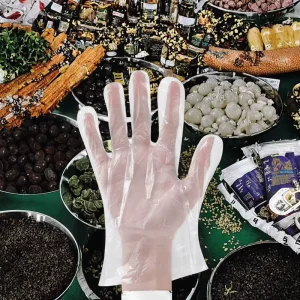 Disposable Household Gloves Thickened Type Food-Grade PE Material for Cleaning Dining Table Factory