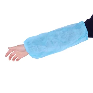Disposable Kitchen One Time Use Non Woven Arm Sleeve Cover Elastic Cuff Arm Oversleeve Sleeves