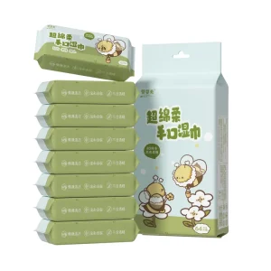 Disposable Mini Wet Wipes 8 Packs Safe Gentle and Alcohol Free for Hands and Face Bulk Orders Welcome