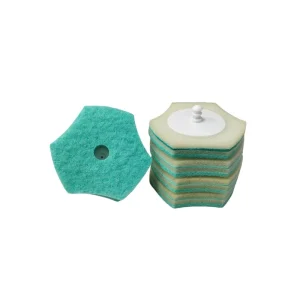 Disposable Multi Function Sponges and Scouring Pads for Toilet Bowl Cleaning and Decontamination