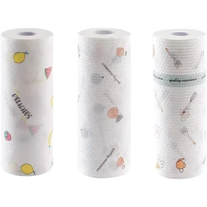 Disposable Non Woven Dish Towels Square Kitchen Cleaning Cloth Wipes Paper Spunlace Cleaning Cloth