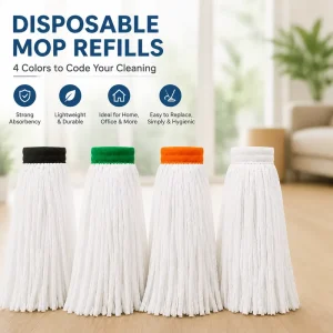 Disposable Non-Woven Industrial Mop Head Refill for Wet Floor Cleaning Professional Medical School Mop Replacement