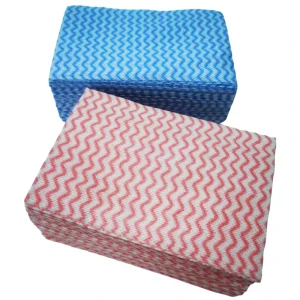 Disposable Nonwoven Dry Wipes Multi functional Cleaning Cloths 50% Woodpulp 50% Polyester for Home Car Use Cleaning