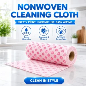 Disposable Nonwoven Towels Oil Absorbent Cleaning Rags for Dish Washing and Lazy Household Cleaning on All Surfaces