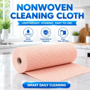 Disposable Oil Absorbent Nonwoven Wipes Cleaning Cloths for Dish Washing and Household Lazy Cleaning Rags