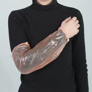 Disposable PE Oversleeve Clear Waterproof Oil Proof Thickened Arm Cover Simple Daily Use