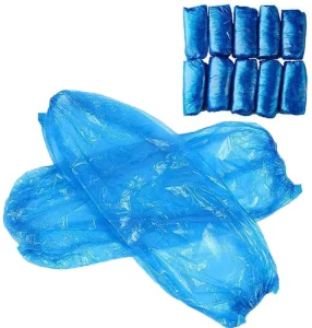 Disposable Plastic Arm Sleeve Cover Blue PE Oversleeve