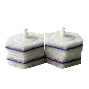 Disposable Polyester Toilet Brush Refill Heads Effortlessly Cleaning Liquid Scrub Action Removes Stains