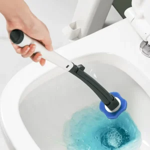 Disposable Square Toilet Brush Set Grey
