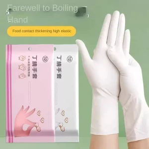 Disposable Sustainable Dishwashing Gloves Women’s Household Cleaning Kitchen Durable Food Grade Lengthened Nitrile Waterproof