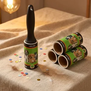 Disposable Tearable Lint Roller 60 Sheets PP Pet Hair Remover Multi Surface Dust Lint Removal Roller