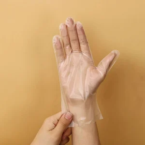 Disposable Thick Waterproof Powder Free Food Grade 100 Pcs Box TPE Gloves for Kitchen Household Winter Use