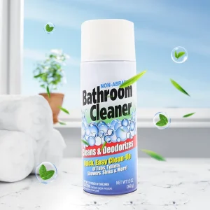 Disposable Tinplate Foaming Antibacterial Bathroom Cleaner Spray