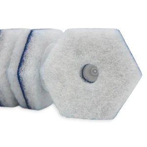 Disposable Toilet Brush Head Contains Built in Blue Cleaning Solution for Deep Cleaning of the Toilet Snap on Installation