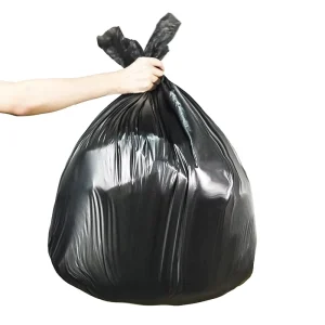 Disposable Trash Bag Black Plastic Heavy Duty Big Bin Garbage Bags for Dustbin Garbage Bag