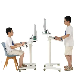 Double-Layer Foldable Height-Adjustable Rolling Laptop Desk and Bedside Table