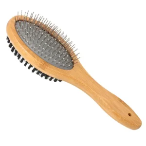 Double Sided Cat Comb Bamboo Large Dog Pet Brush Remover Brush Grooming Tool Massager Craft Gift Bamboo Gift Brush Cleaning
