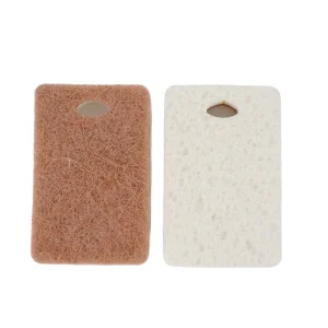 Double Sided Dishwashing Sponge Sisal Cellulose Sponge Household Kitchen Cleaning Pot Sponge Scouring Pads