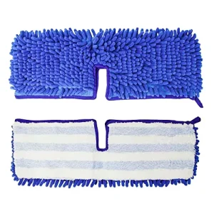 Double Sided Microfiber Chenille Mop Pad Refill Washable Reusable Floor Cleaning Replacement Head for Wet Dry Flat Flip Mop