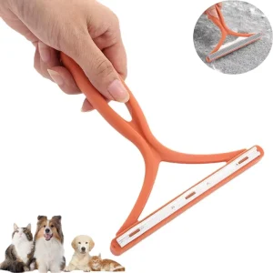 Double Sided Pet Hair Remover Lint Scraper Manual Fabric Shaver for Sofa Clothes Carpet Reusable Pet Cleaning Tool
