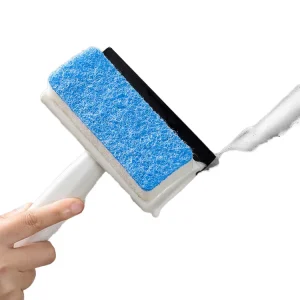 Double-Sided Plastic Cleaning Brush Glass Scraper for Kitchen Bathroom Wall Household Window Mirror Wiper