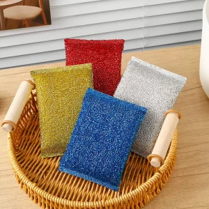 Double Sided Rectangle Heavy Duty Safe Durable Washable Scrubbing Sponge Dish Cleaning Sponge