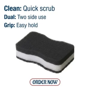 Double Sided Wave Kitchen Sponge Scrubber 3 Layers Dish Washing Sponge for Pot Pan Sink Household Cleaning