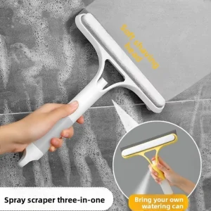 Double Sided Window Screen Brush Cleaning Tool with Microfiber and TPR Scourer Design for Car Outdoor Bathroom Use Box Packed